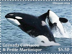 Stamp, Orcas, Grenada Carriacou & Petite Martinique,  , Animals (Fauna), Sea (Marine) Mammals, Whales