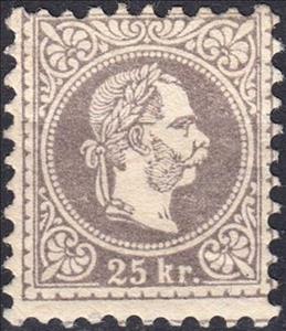 Stamp, Franz Joseph - coarse print, Hungary,  , Emperors, Famous People, Heads of State, Men, Royalty