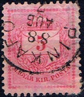 Stamp, Letter, coloured cipher, Hungary,  , Crowns and Coronets, Letters (Mail), Numbers