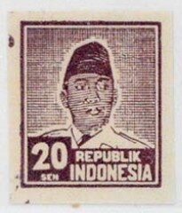 Stamp, President Sukarno, Indonesia, Java & Madura,  
