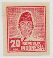 Stamp, President Sukarno, Indonesia, Java & Madura,  