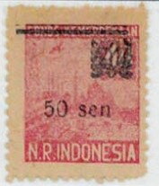 Overprint with bars and small numbers