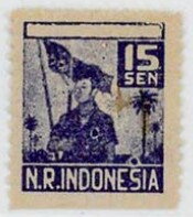 Soldier and flag