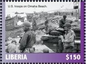 Stamp, 75th Anniversary of the D-Day, Liberia,  , Battle, Second World War