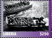 Stamp, 75th Anniversary of the D-Day, Liberia,  , Battle, Second World War