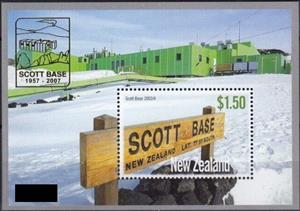 Souvenir Sheet, Scott Base 2003/4 Limited Edition S/S, New Zealand,  , Anniversaries and Jubilees