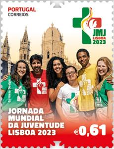 Stamp, Group of Youths, Portugal,  , Christian