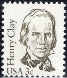 Stamp, Henry Clay Tagging Omitted, United States of America,  , Famous People, Lawyers - Advocates, Men, Politicians