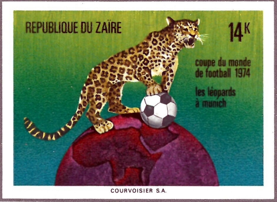 Leopard (Panthera pardus) with Ball on Globe