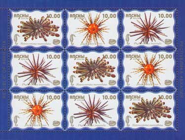 Mini Sheet, Sea Life (3rd Issue), Abkhazia,  , Animals (Fauna), Sea Life