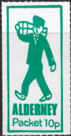 Stamp, Postman, Alderney,  , Postmen