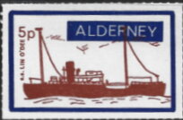 Stamp, Ships, Alderney,  , Ships