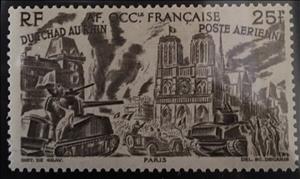 Stamp, Tchad au Rhin, French Colonies,  