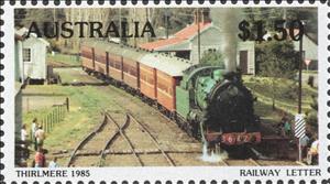 Stamp, Thirlmere Railway Stamps 1985, Australia,  , Locomotives, Railways, Steam Traction