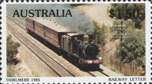 Stamp, Thirlmere Railway Stamps 1985, Australia,  , Locomotives, Railways, Steam Traction