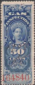 Stamp, Queen Victoria Gas Inspection, Canada,  , Queens