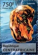 Stamp, Minerals, Central African Republic,  , Minerals