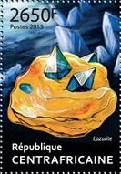 Stamp, Minerals, Central African Republic,  , Minerals