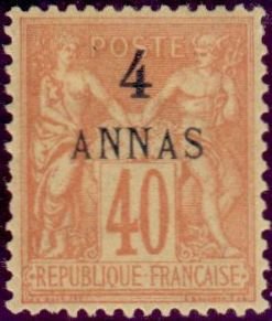 Stamp, Type Sage, French Colonies,  