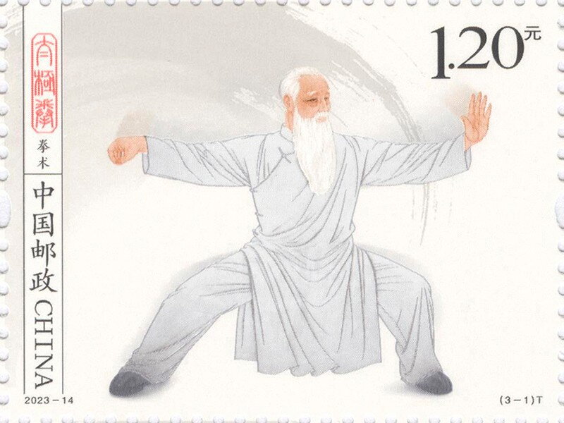 Old Man in Tai Chi Position