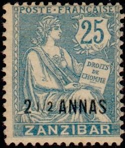 Stamp, Type Mouchon, French Colonies,  