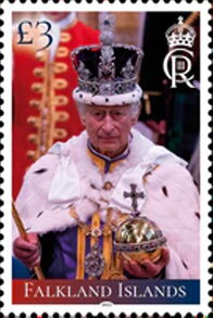 Stamp, King Charles III, Falkland Islands,  , Royalty
