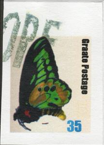 Stamp, Dan Batai - Graate - Butterfly, Fantasy Issues,  , Butterflies