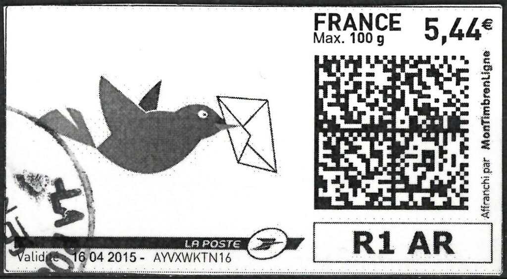 Bird with Letter 3