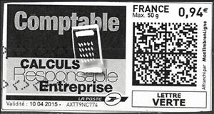 Stamp, Comptable Calculs Entreprise, France,  , Accountants