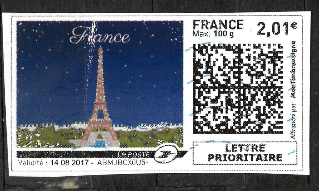 France: Eiffel tower on a Starry Night