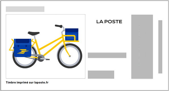 LaPoste Eco-bike in colour