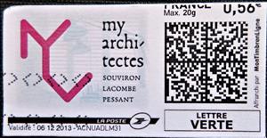 Stamp, My Archi-tectes Souviron, France,  , Architects