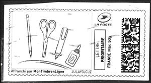 Stamp, Pencil Scissors etc, France,  , Stationery