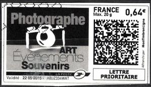 Stamp, Photographe Art Evenements Souvenirs, France,  , Cameras, Photographers