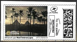 Stamp, Pyramids, France,  , Pyramids