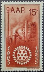 Stamp, Emblem, smeltery Neunkirchen, Germany, Saarland,  , Industry, Metallurgical Industry, Rotary