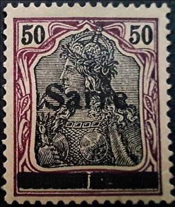 Stamp, Germania, overprint 'Sarre', Germany, Saarland,  , Crowns and Coronets, Women