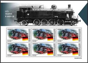 Mini Sheet, DR Class 01 - Germany, Guinea,  , Locomotives, Railways
