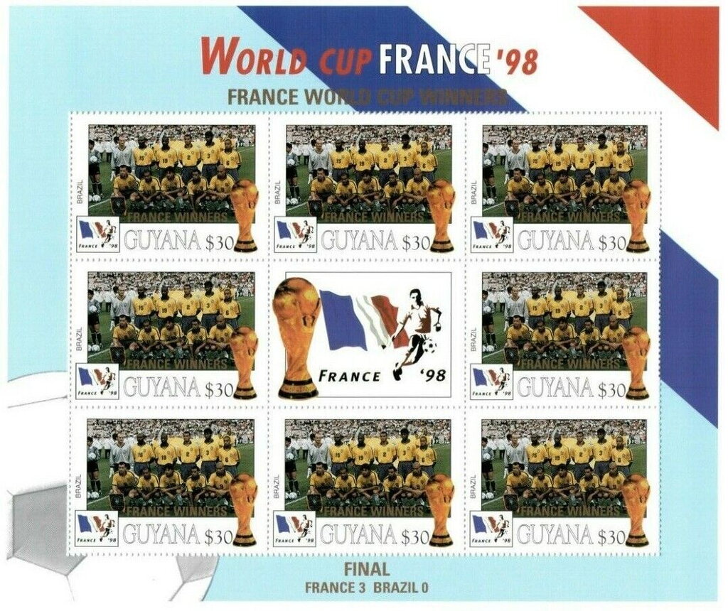 Brazil; overprint France World Cup Winners