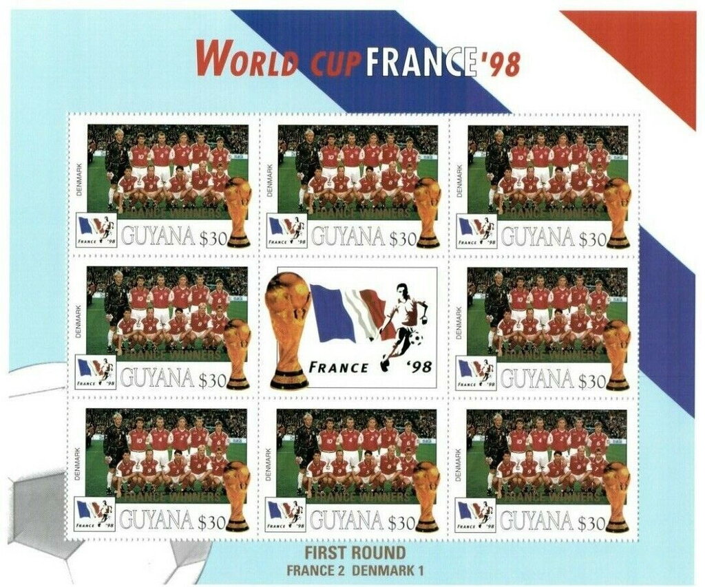 Denmark; overprint France World Cup Winners
