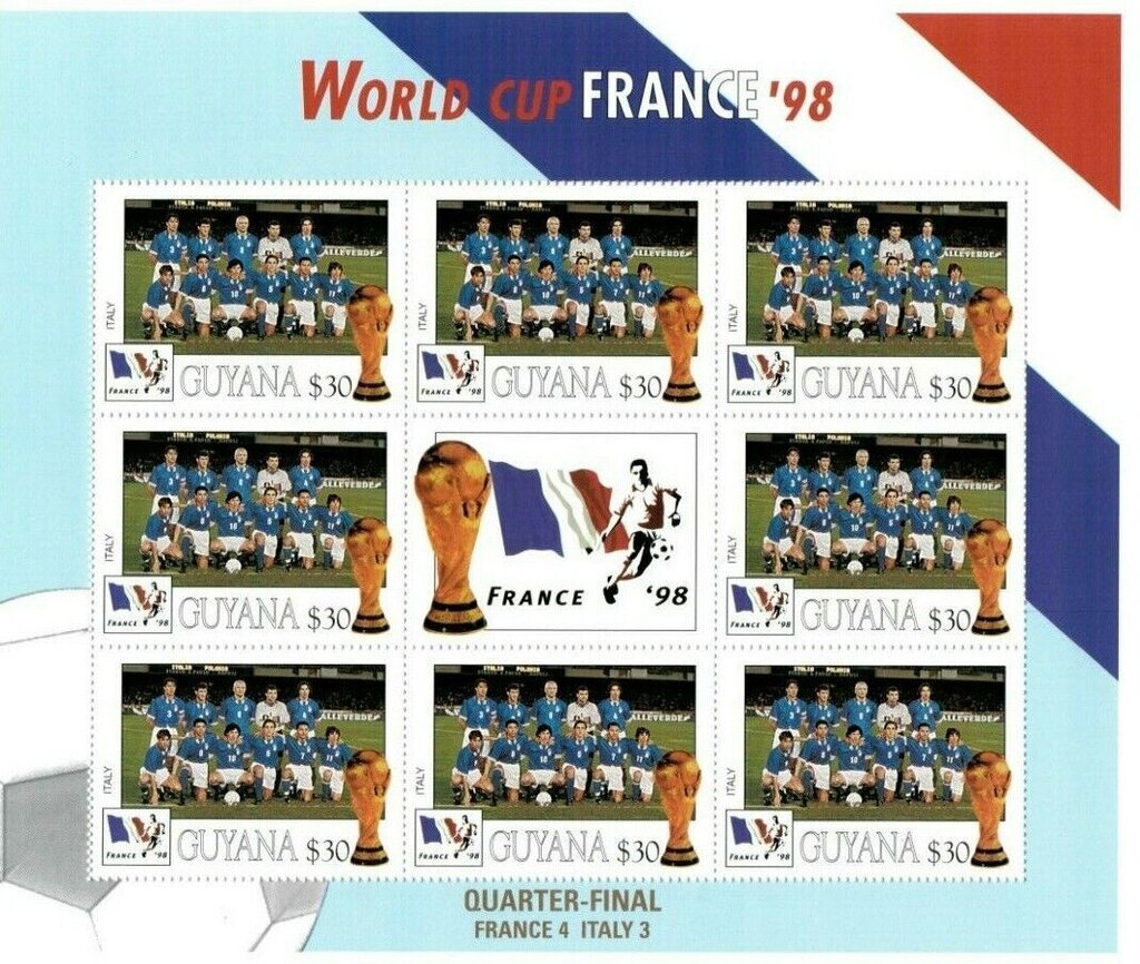 Italy; overprint France World Cup Winners
