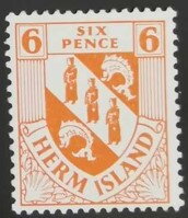 Stamp, Herm Crest, Herm Island,  , Coats of Arms