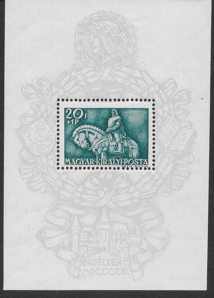 King Matthias on horseback