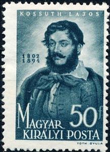 Stamp, Lajos Kossuth (1802-1894) politician & statesman, Hungary,  , Famous People, Politicians, Государственный деятель
