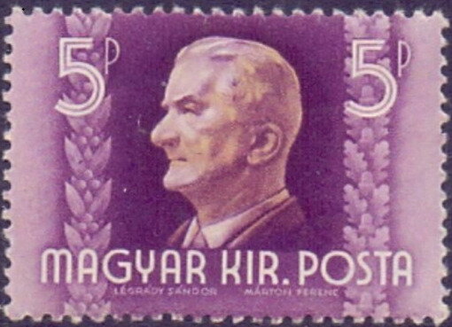 Miklós Horthy, Regent of Hungary, wmk. 10