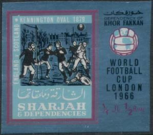 Football match England vs Scotland at Kensington Oval, 1879