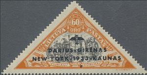 Stamp, Founding of Vilnius by Gediminas op, Lithuania,  , Triangle Stamps