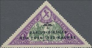 Stamp, Gediminas capturing Russian Fortifications op, Lithuania,  , Triangle Stamps