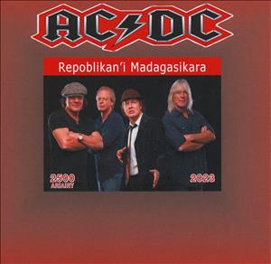 Souvenir Sheet, Ac/dc, Madagascar,  , Music, Musicians