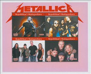 Mini Sheet, Metallica, Madagascar,  , Music, Musicians
